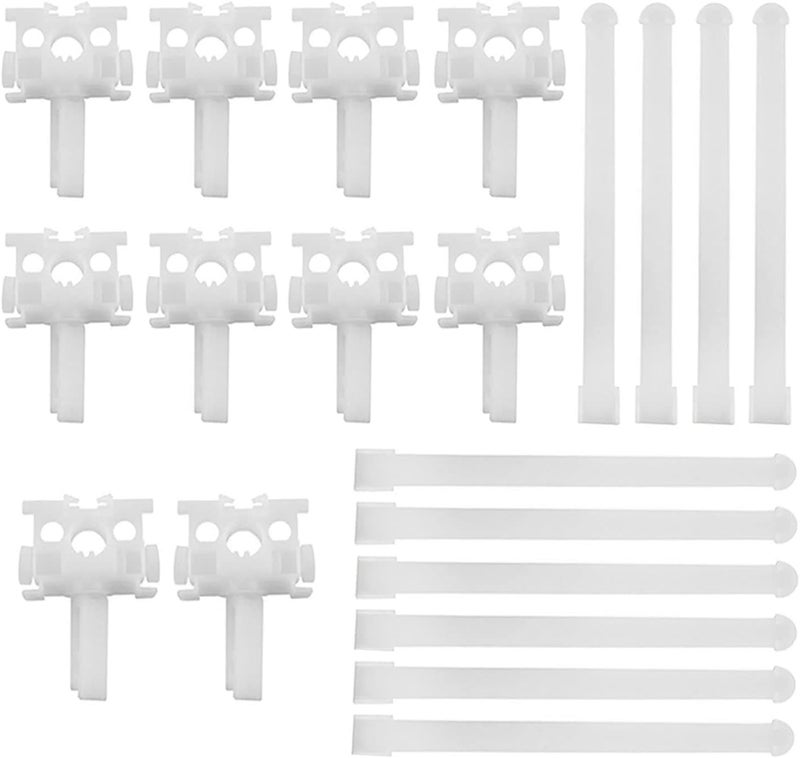 AXLIZER 10PCS Vertical Blind Repair Carrier Repair Bracket Vertical Blinds Repair Kit Blinds Replacement Parts, White - Image 1